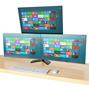 Tripple Monitor Arm Base Mount <b>Desk</b> <b>Stand</b> Mechanical Spring Height Adjustable Arms <b>for</b> Three <b>Screens</b> Direct From India - Product Image 4