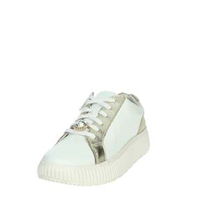 Baskets Geox pour femme D46XFG 046JS en toile blanc et or, chaussures tendance - Product Image 6