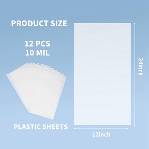 10-mil 12x24 inch sữa mờ Pet trống <span class=keywords><strong>Stencil</strong></span> làm tấm nhựa thủ công mỹ nghệ Mylar tấm - Product Image 4