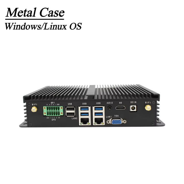 Wholesale Intel I3 I5 I7 Industrial Mini Computer Fanless 6*COM Industrial Cheap Mini PC