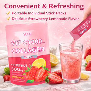 Colágeno en Polvo Blanqueador de Piel HALAL OEM, Sabor Fresa, 1000mg, Vitamina C, Bebida de Colágeno en Polvo - Product Image 2