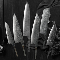 Grandsharp Lame de couteau de chef en acier Damas 10CR15MOV, à personnaliser (DIY), pour couteau de cuisine, lames japonaises en acier, outils de cuisine, outil de bricolage