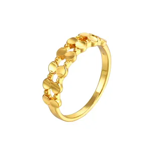 16547 Xuping new custom cheap jewelry dubai gold color fashion no stone ring