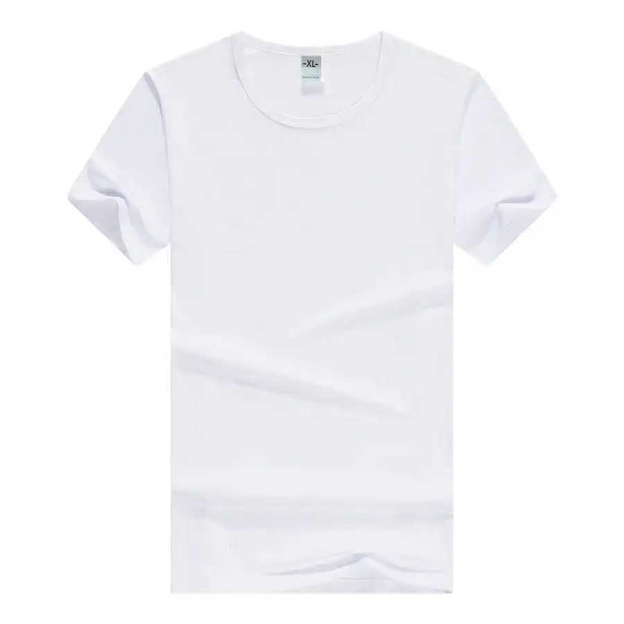 تي شيرت أبيض عادي رخيص الثمن للترويج مخصص بأكمام قصيرة يستخدم كحفلات وسنتوجه للجنسين