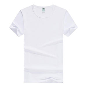 Customized Logo Unisex Modal Plain White T-Shirt Short Sleeve Loose Fit for Party Events Embroidered Design Promotional Item