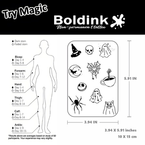 <span class=keywords><strong>Tatouage</strong></span> semi-permanent Boldink personnalisé réaliste motif Tigre Chat Fil <span class=keywords><strong>Barbelé</strong></span>, imperméable, longue durée 2 semaines, encre Jagua - Product Image 4