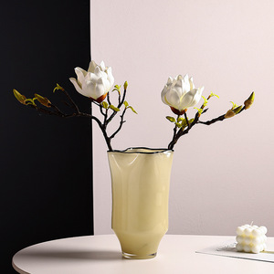 Modern Creative Pleated Large Capacity Glass <b>Vase</b> Desktop Glass Art Glass <b>Set</b> - Product Image 3
