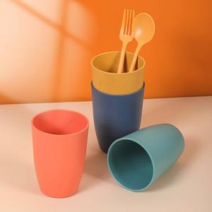 10oz Buğday Sapı Bardak, Doğal Buğdaydan Yapılmış Ekolojik Yeniden Kullanılabilir İçecek Kabı - Product Image 1