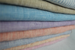 Tissu en lin italien teint en fil doux lavé pour chemise - Product Image 6