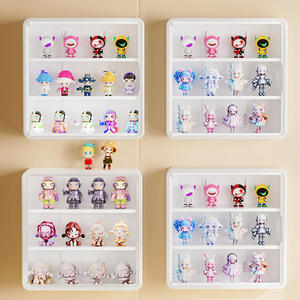 <span class=keywords><strong>Boîte</strong></span> de rangement murale multifonctionnelle moderne <span class=keywords><strong>en</strong></span> <span class=keywords><strong>plastique</strong></span> carré anti-poussière pour figurines, installation sans perçage, <span class=keywords><strong>avec</strong></span> <span class=keywords><strong>couvercle</strong></span> - Product Image 6