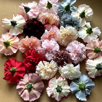 Mini fleurs artificielles de haute qualité, colorées, œillets en soie pour la décoration de la fête des mères