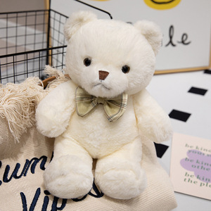 Orsacchiotto con Fiocco, <span class=keywords><strong>Morbido</strong></span> Peluche Imbottito, Bambola da Abbraccio, Cuscino Calmante per Neonati, Regalo di San Valentino o Compleanno per Ragazze - Product Image 5