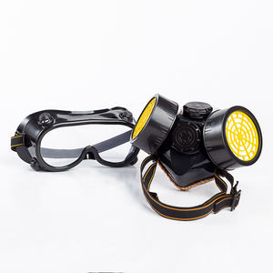 <span class=keywords><strong>Masque</strong></span> respiratoire à double réservoir avec filtre à charbon actif anti-poussière, anti-gaz et chimique réutilisable Np 306 avec lunettes de sécurité - Product Image 6