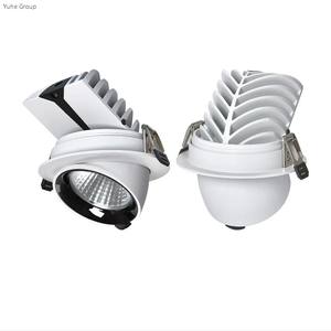 Lampe murale LED encastrée en aluminium à angle réglable moderne 15W, IP65, en forme de nez d'éléphant, pour intérieur, maison, bureau, projecteur - Product Image 1