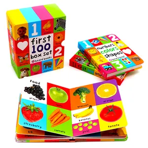 ชุดหนังสือกระดาษปริศนาคำ100คำสำหรับเด็กชุดหนังสือเพื่อการศึกษาแบบกำหนดเอง - Product Image 1