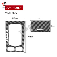Autocollant de décoration de boîte de rangement en fibre de carbone pour LHD Acura TL 2009 2010 2011 2012 2013 2014 accessoires de voiture