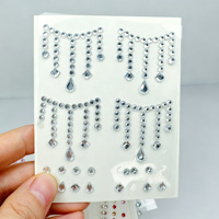 Strass pour le visage, bijoux pour les yeux, cristaux, perles, autocollants, diamants de festival, cristaux en forme de larme pour le maquillage du visage