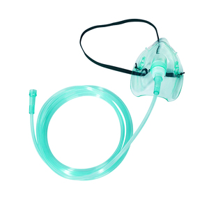 หน้ากากออกซิเจนแบบใช้แล้วทิ้งชนิด PVC สำหรับผู้ใหญ่และเด็ก พร้อมสายยาง - Product Image 1