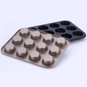 Molde Metálico Antiadherente para Hornear Brownies y Muffins de 6 Tazas con Molde de Silicona para Pastel y Cupcakes, Bandeja de Acero al Carbono para Hornear - Product Image 6