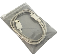Transparent 18*15cm PVC Ziplock bijoux emballage sacs pour câble de charge bonne qualité bijoux pochette fermeture éclair pochette