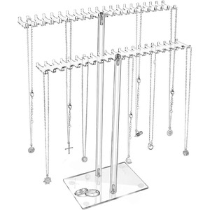 Hot Bán Trong Suốt Acrylic Vòng Cổ Tổ Chức Vòng Đeo Tay Vòng Trang Sức Hiển Thị Đứng Rõ Ràng Bông Tai Hiển Thị Giá - Product Image 2