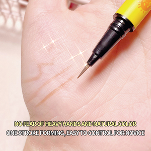 2022 Oem Logo personnalisé <span class=keywords><strong>noir</strong></span> néon imperméable coloré Eye Liner stylo Vegan mat étiquette privée paillettes marron Eye-Liner liquide - Product Image 4