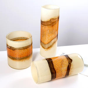 Jarrón de Vidrio Hecho a Mano, Decoración para Sala de Estar, Jarrón con Patrón Regular, Decoración para Escritorio de Sala de Estar, Decoración para Porche, Jarrón de Arte para Flores - Product Image 6