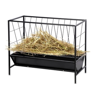 Mangeoire personnalisée robuste pour <span class=keywords><strong>chevaux</strong></span> de pâturage en métal Assembler rapidement une mangeoire pour chèvres avec mangeoire de 24 gallons - Product Image 2