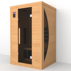 Calentador de panel de carbono para sala de <span class=keywords><strong>sauna</strong></span> infrarroja de tamaño de 2 personas con vidrio de <span class=keywords><strong>luna</strong></span> creciente - Product Image 2
