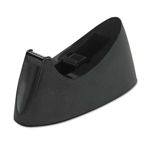Distributeur de ruban adhésif de bureau noir de 1 pouce avec base antidérapante en plastique - Product Image 1