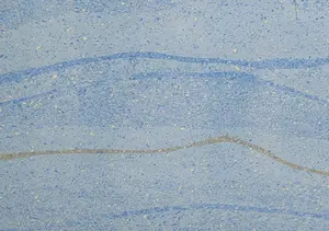 Artificial Quartz Marble Looks Blue Slab 20/30mm Kitchen Countertops Blue Azul Macauba Quartz Slab