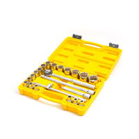 Ensemble d'outils de réparation automobile manuel de 22 pièces avec boîte en acier au carbone, clé à cliquet, rallonge pneumatique universelle, OEM