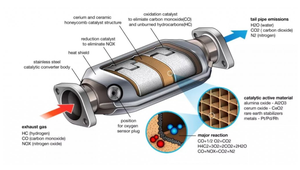 מנשא מצע קרמי חלת דבש זרז תלת כיווני 200 CPSI חלקי מנוע עבור מכוניות בנזין שימוש ברכב - Product Image 6