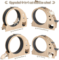 Roue d'exercice pour chat, grandes roues pour chat de 41.3 "de haut pour chats d'intérieur, roue de course pour tapis de course pour chat pour chats d'intérieur avec roue silencieuse