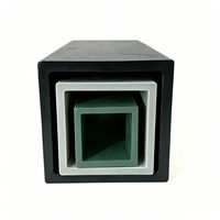Tube carré en PRF (Plastique Renforcé de Fibre de Verre) pultrudé sur mesure en usine, profil carré en PRF, tube carré en fibre de verre, profil carré GRP ST01