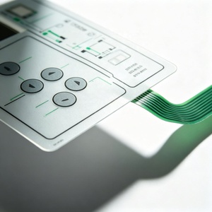 Panel de Teclado de Membrana Personalizado, Pantalla con Impresión Serigráfica, Cable Plano, Adhesivo para PC y PET - Product Image 5