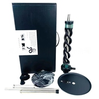 Chicha spirale de luxe originale en forme de serpent, ensemble de narguilé haut de gamme, portable pour l'extérieur, voyage en voiture, fumer à la plage, camping, jardin, fumer chicha