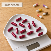 Coques de capsules végétales HPMC de source algine, Tailles 000 00 0 1 2 3 4, Sans TiO2, Sans EO, Faible dommage pour la production de remplissage de capsules