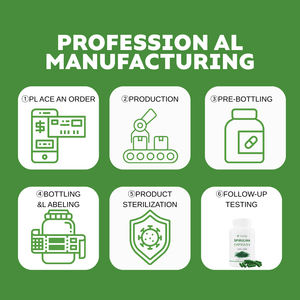 Cápsulas de espirulina OEM, suplementos sanitarios - Product Image 6