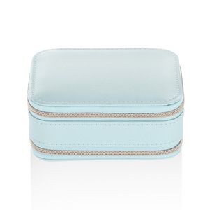 Estuche de Viaje para Joyas de Terciopelo con Espejo, Estuche de Joyería Personalizado, Estuche de Joyería de Cuero - Product Image 5