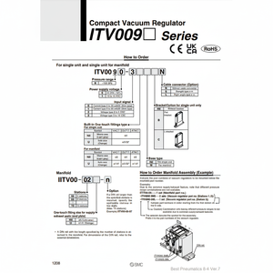 Regulador de presión electroneumático compacto SMC Pneumatics - Product Image 1