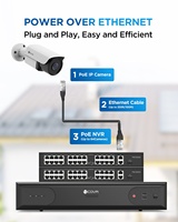 64-Kanal Überwachungskamerasystem 16TB HDD 48 Stück 5MP KI-Menschenerkennung Nachtsicht PoE CCTV IP-Sicherheit Kostenlose App Fernzugriff