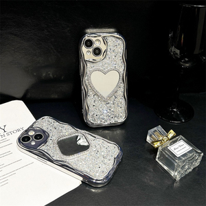 <span class=keywords><strong>Coque</strong></span> de téléphone en silicone TPU antichoc à couverture intégrale avec paillettes et strass, style coréen, pour <span class=keywords><strong>iPhone</strong></span> 16 17 Pro Max 14 Plus 13 - Product Image 3