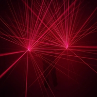 Gants laser LED rouges pour Halloween et Noël, soirées en boîte de nuit, spectacles sur scène, accessoires laser robot, accessoires de main, vente chaude