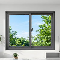 Fenêtre coulissante horizontale en aluminium Kalashi, double vitrage, cadre en aluminium, fenêtre coulissante en verre pour la maison