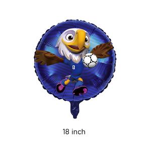 Globos de Aluminio de la Copa Mundial, Mascota Maple Zayu, Globos de Dibujos Animados, Balón de Fútbol, Artículos de Decoración para Fiestas de Cumpleaños - Product Image 4