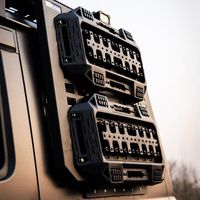 212T01 Kit de toit avec panneau d'extension pour échelle latérale de porte-bagages, plateforme de toit complète et cadre anti-roulis modifié