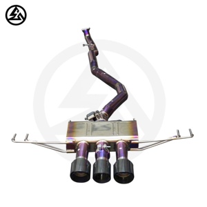 Tubo de escape de titanio CSZ con silenciador de valor de salida central de tres puntas Catback Compatible con <span class=keywords><strong>Honda</strong></span> <span class=keywords><strong>Civic</strong></span> X <span class=keywords><strong>Type</strong></span> <span class=keywords><strong>R</strong></span> <span class=keywords><strong>FK8</strong></span> 2,0 T - Product Image 5