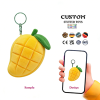 Porte-clés en peluche personnalisé en forme d'écorce d'orange, fabriqué avec la technique de broderie, offrant des services OEM/ODM, porte-clés en peluche sur mesure