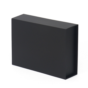 Boîte cadeau noire rigide imprimée sur mesure avec couvercle Boîte d'emballage magnétique <span class=keywords><strong>pour</strong></span> petites entreprises - Product Image 3